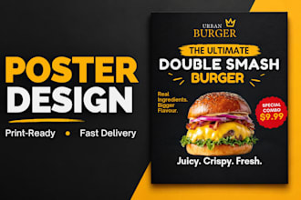design an eye catching poster for your brand