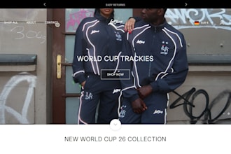 build clothing brand website for streetwear website