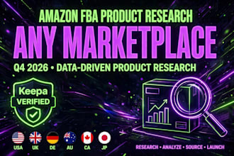 do amazon fba product research for any marketplace with keepa