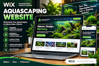 design an aquascaping website for aquarium designers
