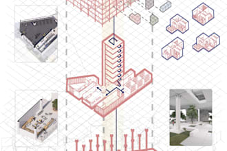 3d interior, spatial modeling