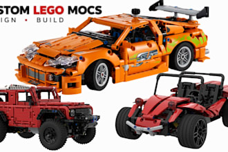do custom lego mocs, lego set, technic, cars, bikes, vehicle with xml part list
