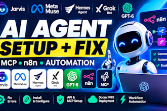 setup fix jarvis ai agent meta muse hermes agent grok bot   gpt6 claude xenbar