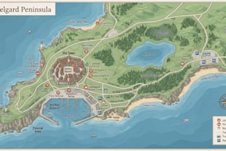 create custom tourist map, travel maps and illustrated destination maps