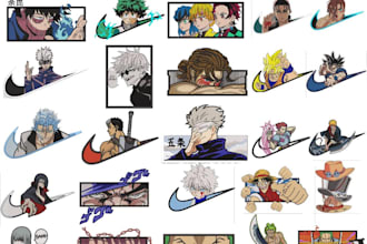 anime embroidery file 1 pack of 30 designs