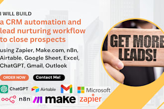build a hubspot gohighlevel CRM automation and ai lead nurturing workflow