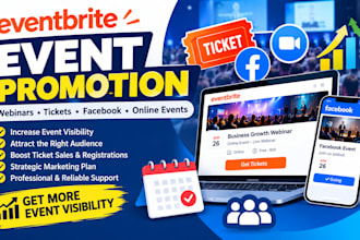 promote eventbrite event for ticket sales and online event promotion