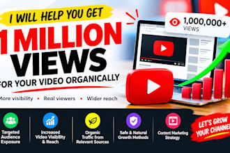 promote your youtube video to 1 million views organically