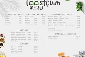 design restaurant menus and qr menu cards in canva