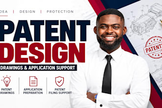 make uspto patent drawings for provisional, utility and design patents