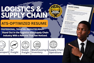 write logistics, fleet, freight broker, transportation, procurement resume