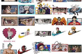 anime embroidery file 2 pack of 30 designs
