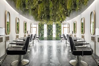create 3d spa commercial interior with renders