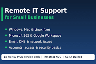 provide remote IT support and troubleshooting for your small business
