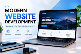 create a modern responsive porfolio,business website