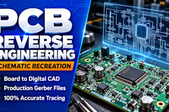 reverse engineer pcb boards and recreate schematic diagrams