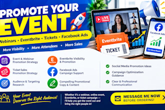 promote eventbrite events, webinars and online event promotion