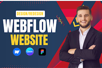 create a modern webflow landing page