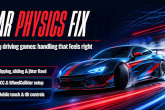 fix car physics and controller bugs in your unity driving game