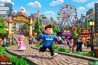 develop a custom roblox game, script, map, and gui in roblox studio