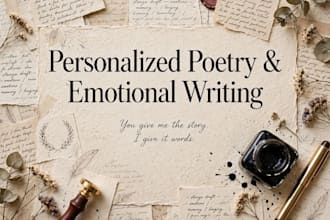 turn your story and emotions into a personalized poem