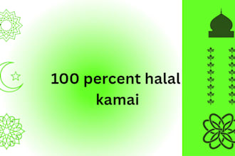 design islamic thumbnail and social posts