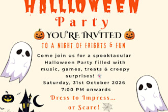make halloween invitation cards for you