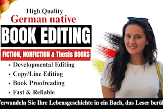 professionally edit and proofread your german book, manuscript or thesis