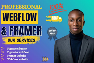 design framer website, figma to framer, webflow developer fix framer website bug