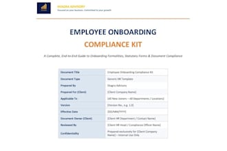 draft HR documents for your startup