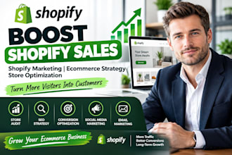 boost shopify sales, shopify marketing , ecommerce marketing and store