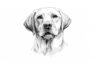 convert your pet image into outlines and line art