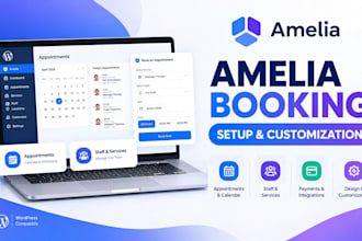 setup amelia booking plugin in wordpress for appointments