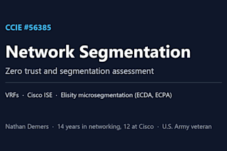 assess and plan network segmentation and zero trust for your network