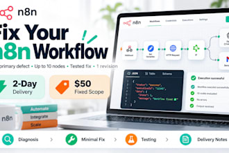 diagnose and fix one n8n workflow error or broken node
