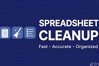 clean up and organize your messy excel or google sheets data