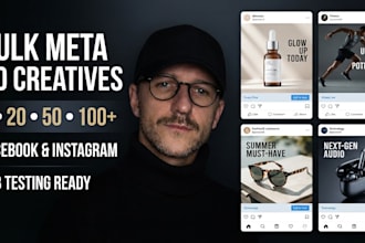 design professional static ads for facebook and instagram
