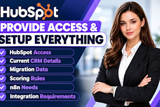 set up hubspot crm,hubspot lead scoring,hubspot crm migration, n8n integration