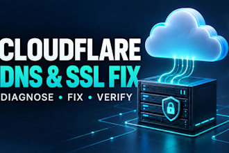 fix cloudflare dns and SSL errors for your website