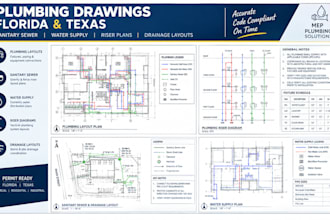 draft florida and texas plumbing sanitary sewer layouts and riser plans