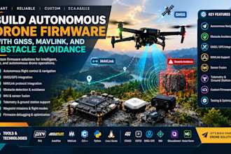 build autonomous drone firmware with gnss, mavlink, and obstacle avoidance