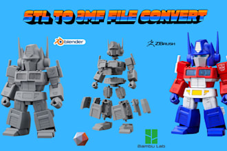 convert stl to 3mf split 3d model in bambu studio ams multicolor printing