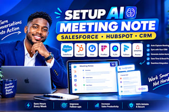 setup ai meeting note salesforce hubspot CRM otter fireflies tldv fathom avoma