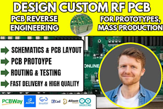 automotive pcb engineering, rf circuit, pcb reverse design and circuit schematic