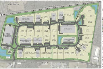 do custom industrial park map, driveway plan, subdivision map, destination map