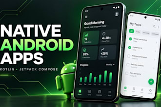develop a native android app with kotlin and jetpack compose