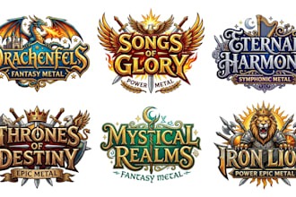 do symphonic metal, epic metal and fantasy metal logo