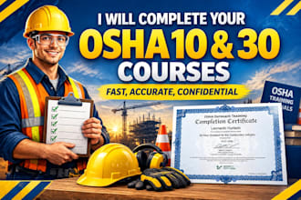 osha 10 30 construction safety courses