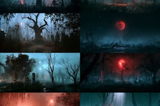 design eye catching horror game thumbnails for youtube