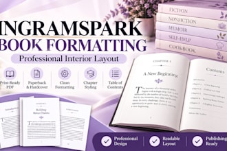 format your book interior for ingramspark publishing